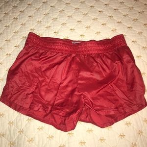 Red Soffe Nylon Shorts
